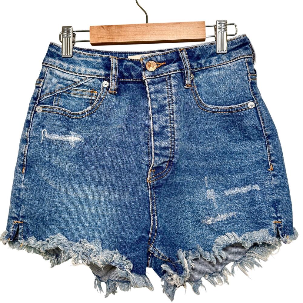 We The Free Cutoff Denim Shorts Curvy Size 25